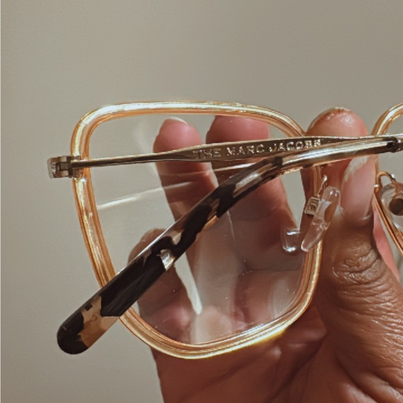 Marc Jacobs Elegant Gold Square Glasses